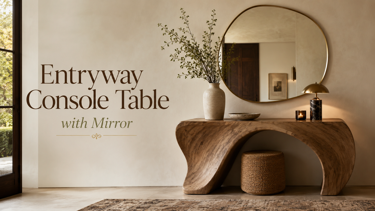 Entryway Console Table with Mirror: Best Combination