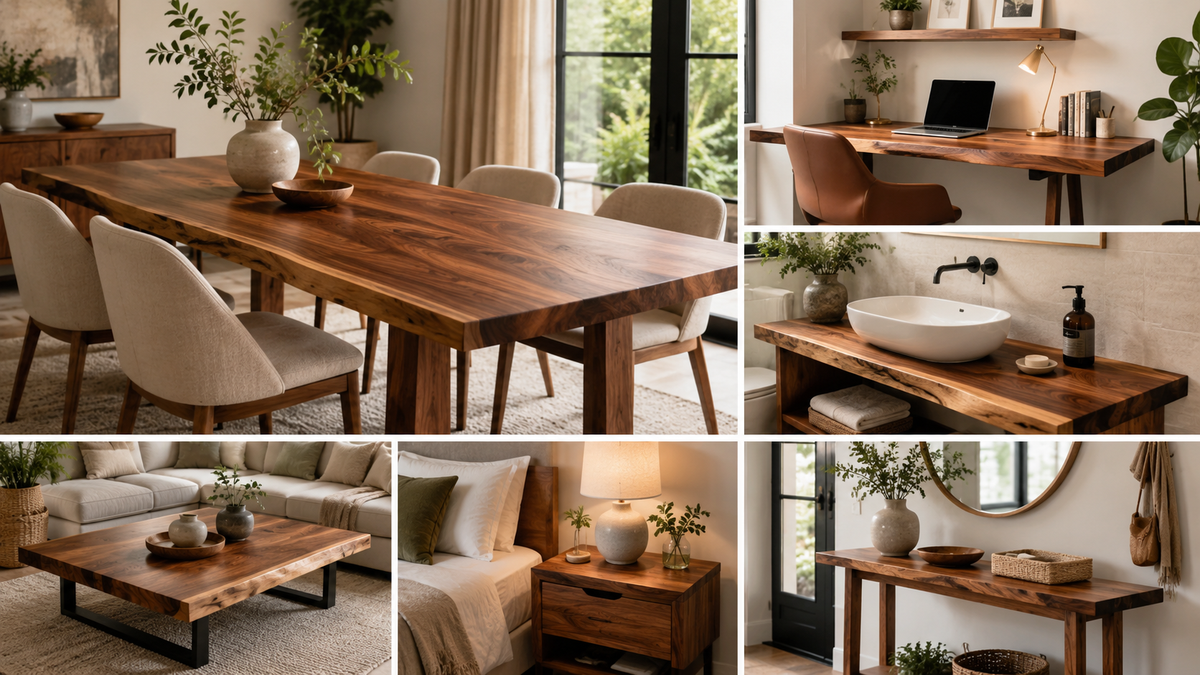 Ways to Use a Solid Wood Table Top: Creative Ideas for Every Room