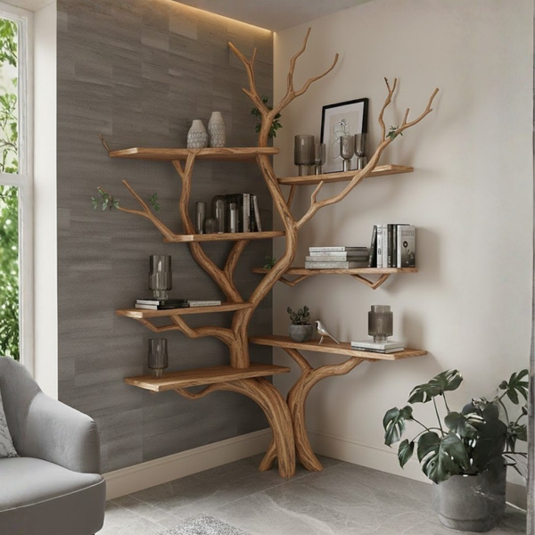 Corner Tree Bookshelf