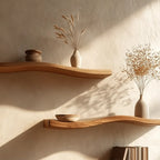 Curved Solid Wood Floating Shelves CTIWV25001