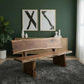 Handcrafted Wood Bench Luxury Living Room CTIBE25001