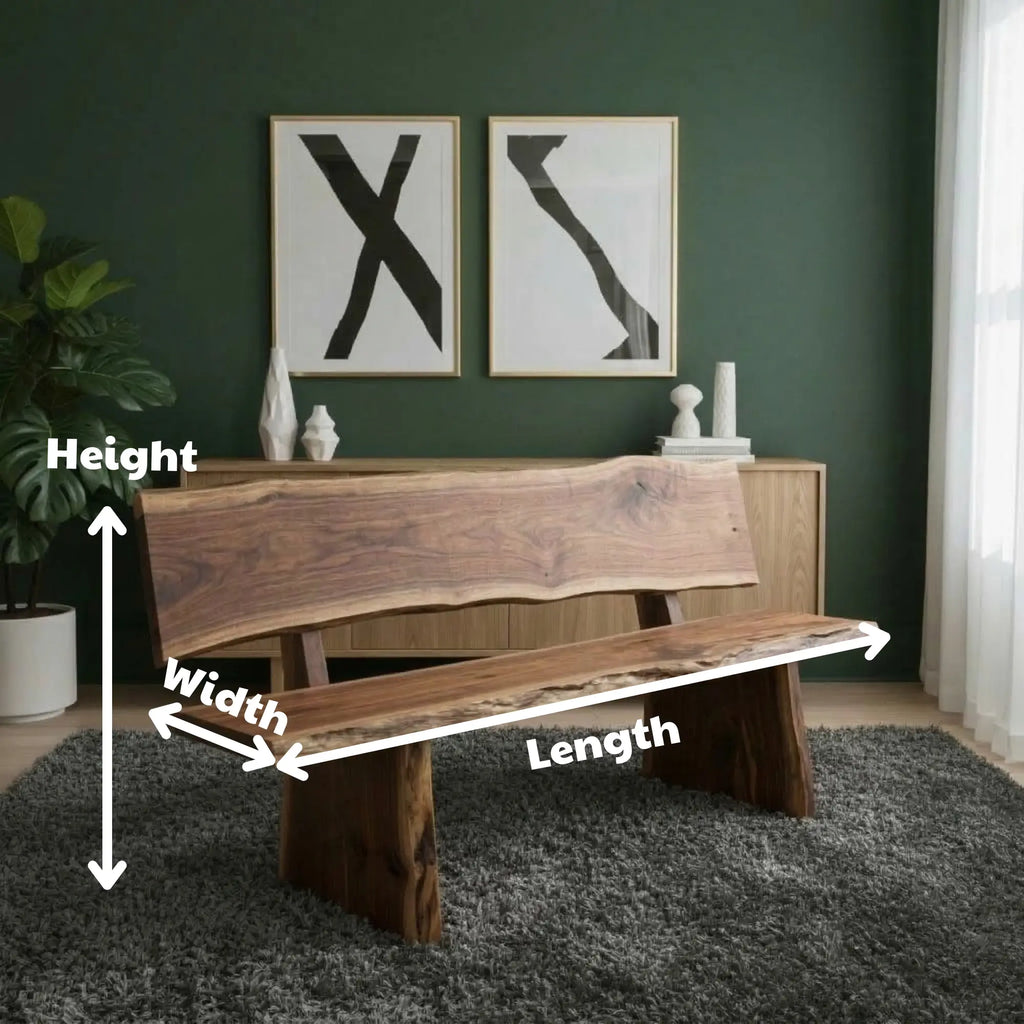Handcrafted Wood Bench Luxury Living Room CTIBE25001