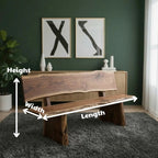 Handcrafted Wood Bench Luxury Living Room CTIBE25001