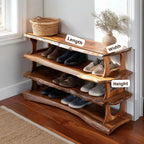 Handmade Entryway Wooden Shoe Storage Bench CTIBE25003