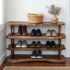 Handmade Entryway Wooden Shoe Storage Bench CTIBE25003