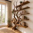 Live Edge Natural Tree Root Wall Shelf CTITB25007