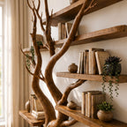 Live Edge Natural Tree Root Wall Shelf CTITB25007