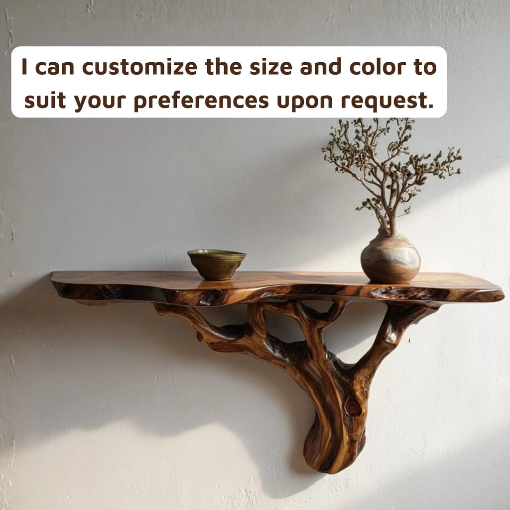 Live Edge Natural Tree Root Wall Shelf CTITB25003