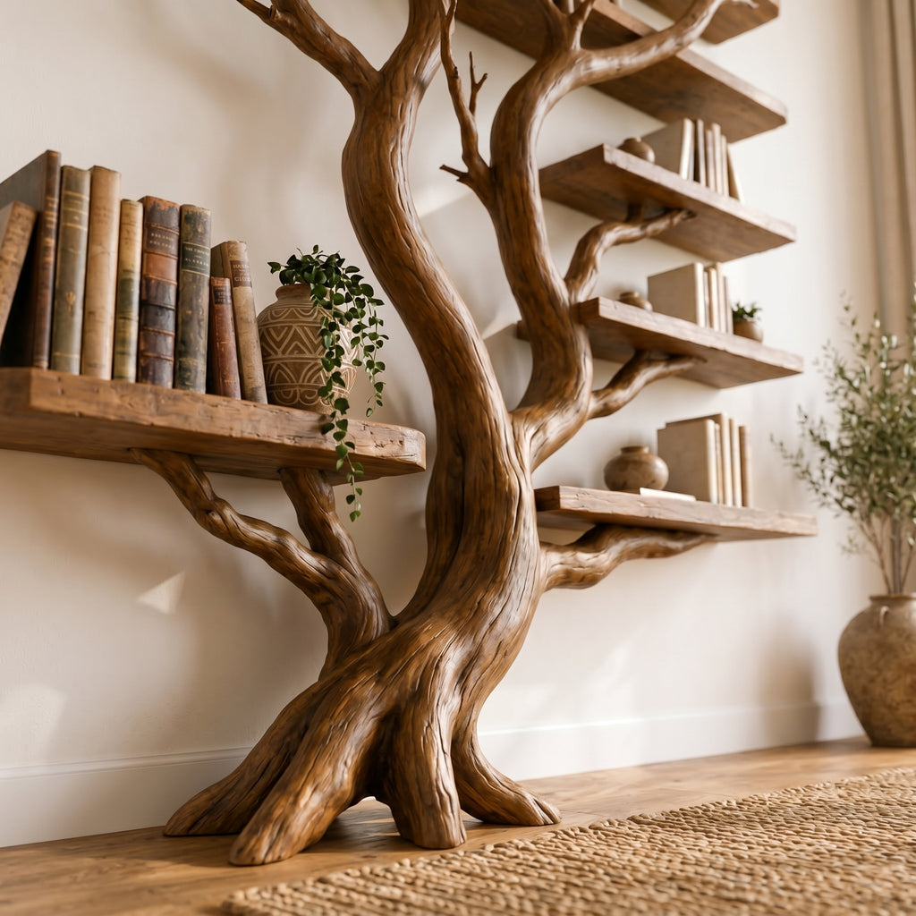 Live Edge Natural Tree Root Wall Shelf CTITB25007