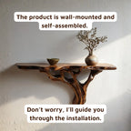 Live Edge Natural Tree Root Wall Shelf CTITB25003