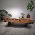 Live Edge Suar Wood Japanese Style Coffee Table CTICF25005