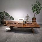 Live Edge Suar Wood Japanese Style Coffee Table CTICF25005