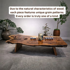 Live Edge Suar Wood Japanese Style Coffee Table CTICF25005