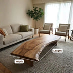 Minimalist Live Edge Suar Wood Low Coffee Table CTICF25004