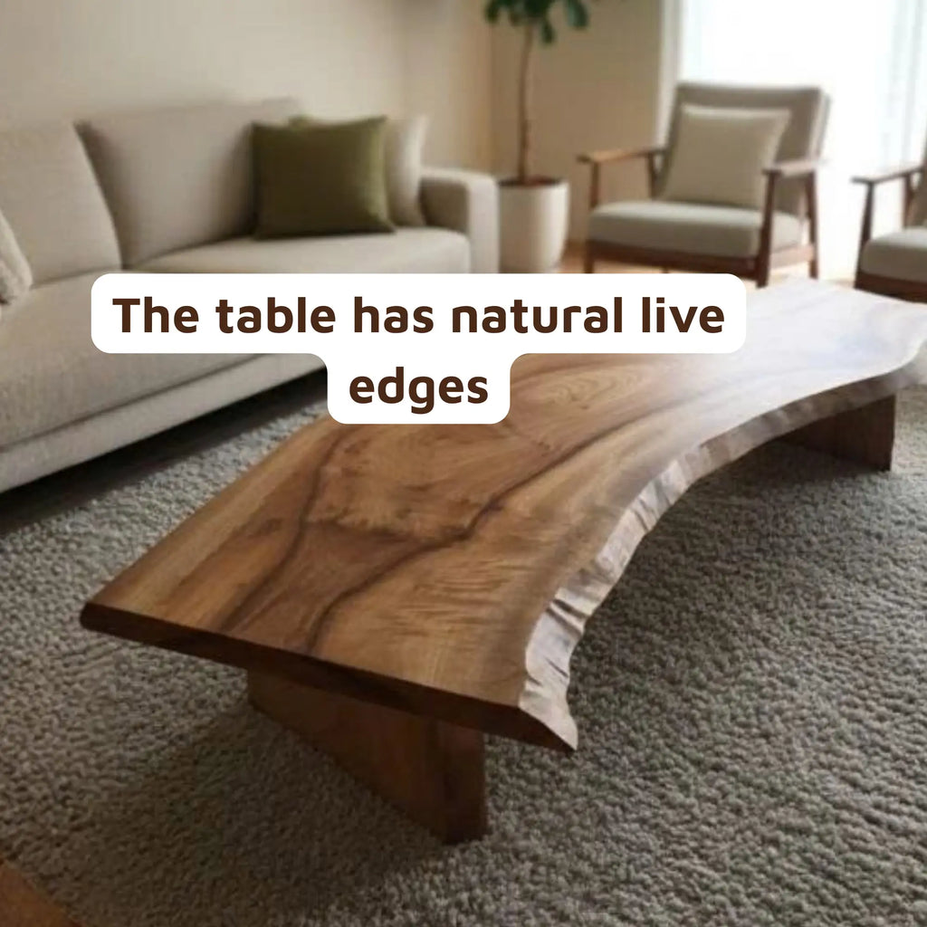 Minimalist Live Edge Suar Wood Low Coffee Table CTICF25004
