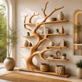 Natural Driftwood Tree Floating Bookshelf CTITB25011