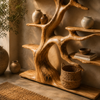 Natural Driftwood Tree Floating Bookshelf CTITB25011