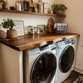 Natural Live Edge Washer & Dryer Countertop CTIBRV25005