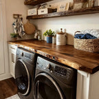 Natural Live Edge Washer & Dryer Countertop CTIBRV25005