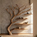 Natural Tree Branch Wall Shelf with Floating Wood Shelves CTITB25001