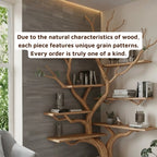 Natural Tree Shaped Corner Wall Bookshelf CTICB25001