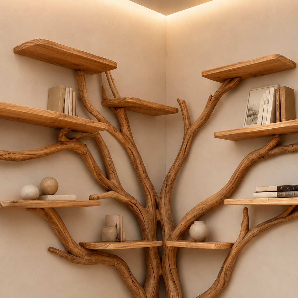 Organic Tree Shaped Bookshelf for Living Room CTICB25002