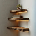 Rustic Floating Corner Shelf Living Room Decor CTICN25009