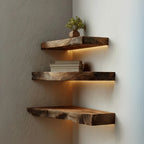 Rustic Floating Corner Shelf Living Room Decor CTICN25009