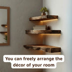 Rustic Floating Corner Shelf Living Room Decor CTICN25009