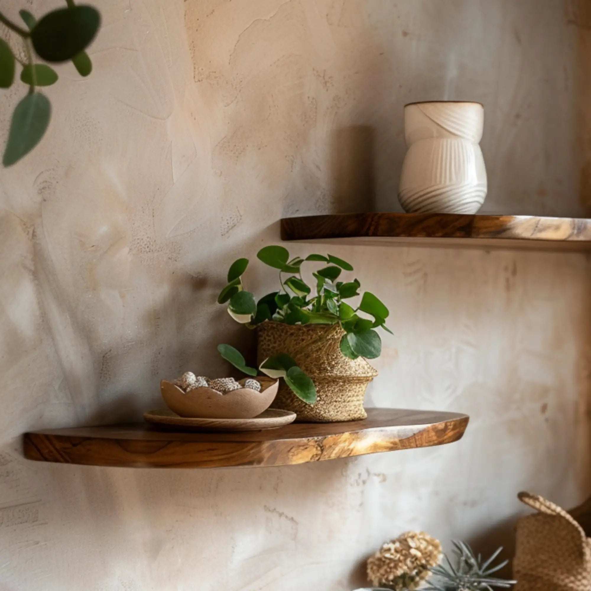 Live Edge Wooden Floating Shelves CTIFL25005