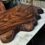 Rustic Live Edge Wood Vanity Top Natural Wavy Edge Bathroom Floating Shelf CTIBRV25003