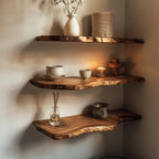 Rustic Monkeypod Floating Shelves CTIFL25006