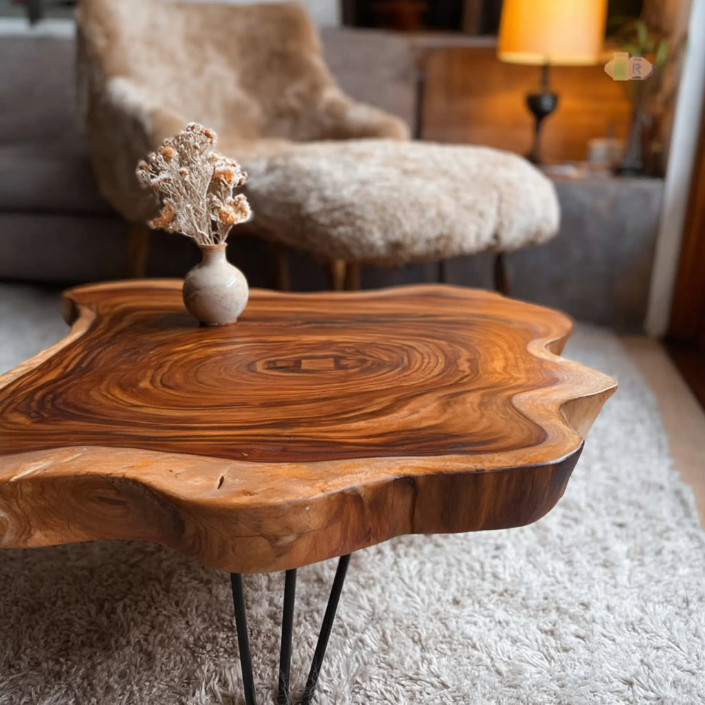 Rustic Solid Wood Coffee Table CTICF25002