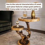 Rustic Wooden Side Table for Living Room Decor CTIEN25002
