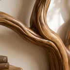 Sculptural Solid Wood Tree Bookshelf with Curved Branches CTITB25004