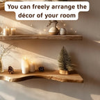 Wavy Natural Edge Floating Shelf CTIWV25002