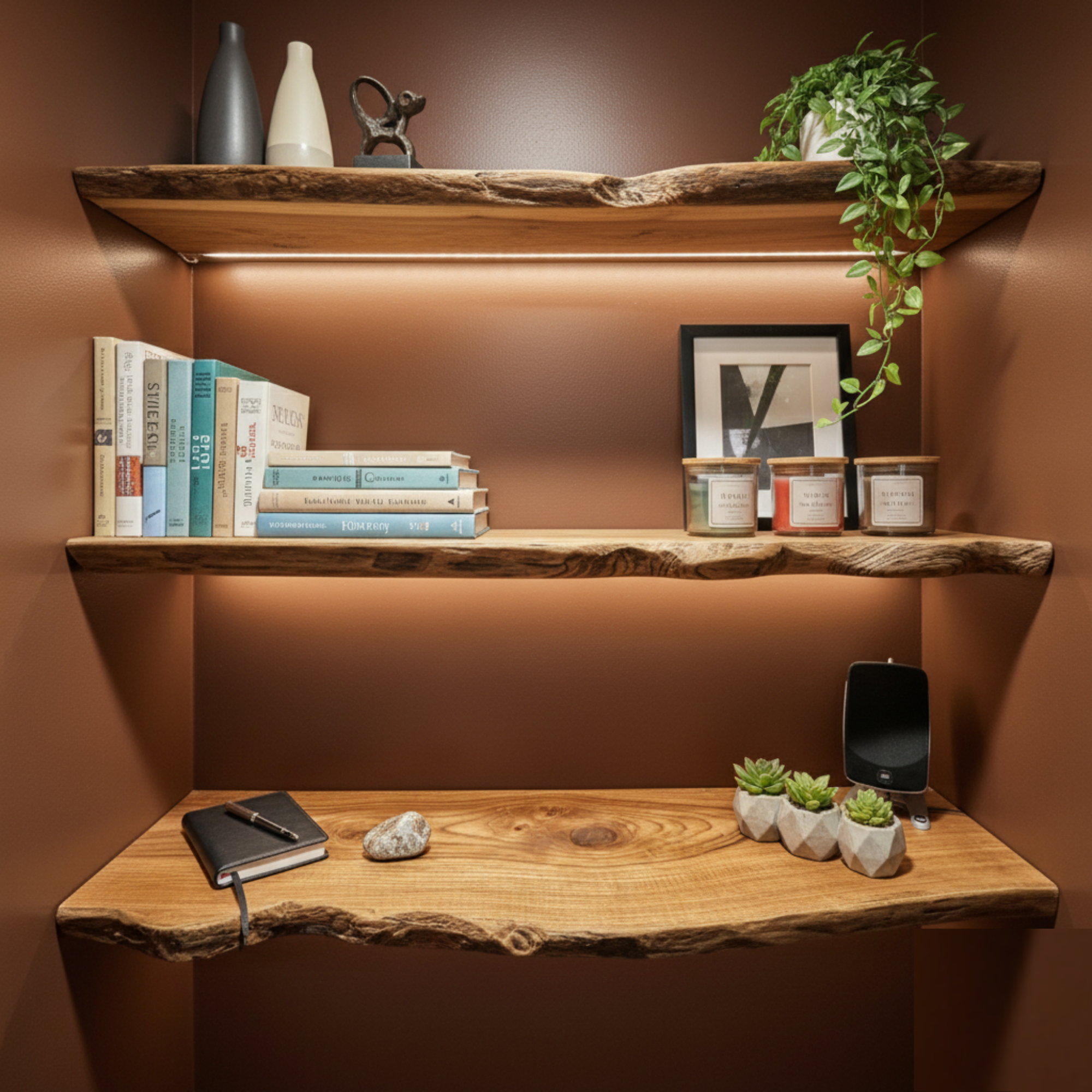 Floating Shelves Solid Wood Decor Home Gift CTIFL25011