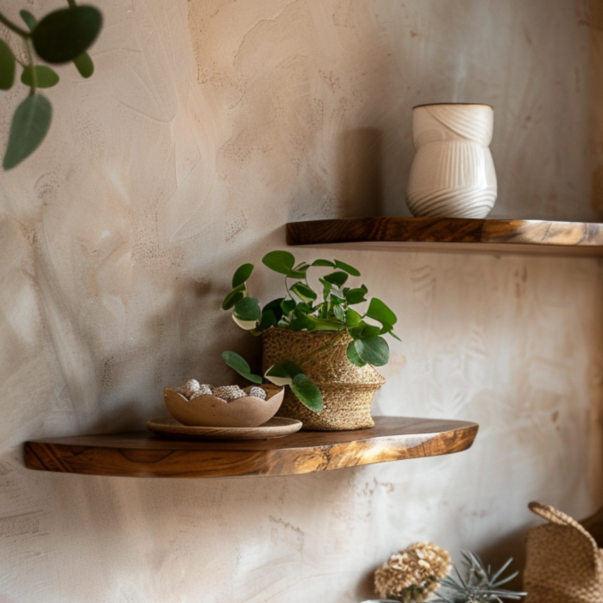 Live Edge Wooden Floating Shelves CTIFL25005