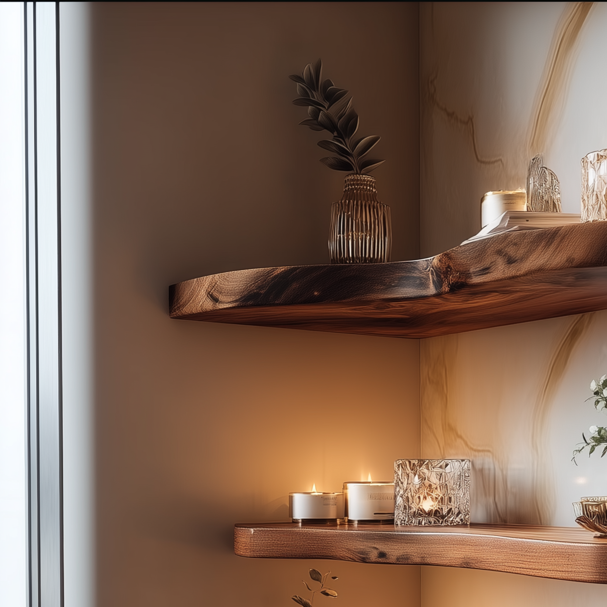 Live Edge Wood Floating Shelf CTIFL25003