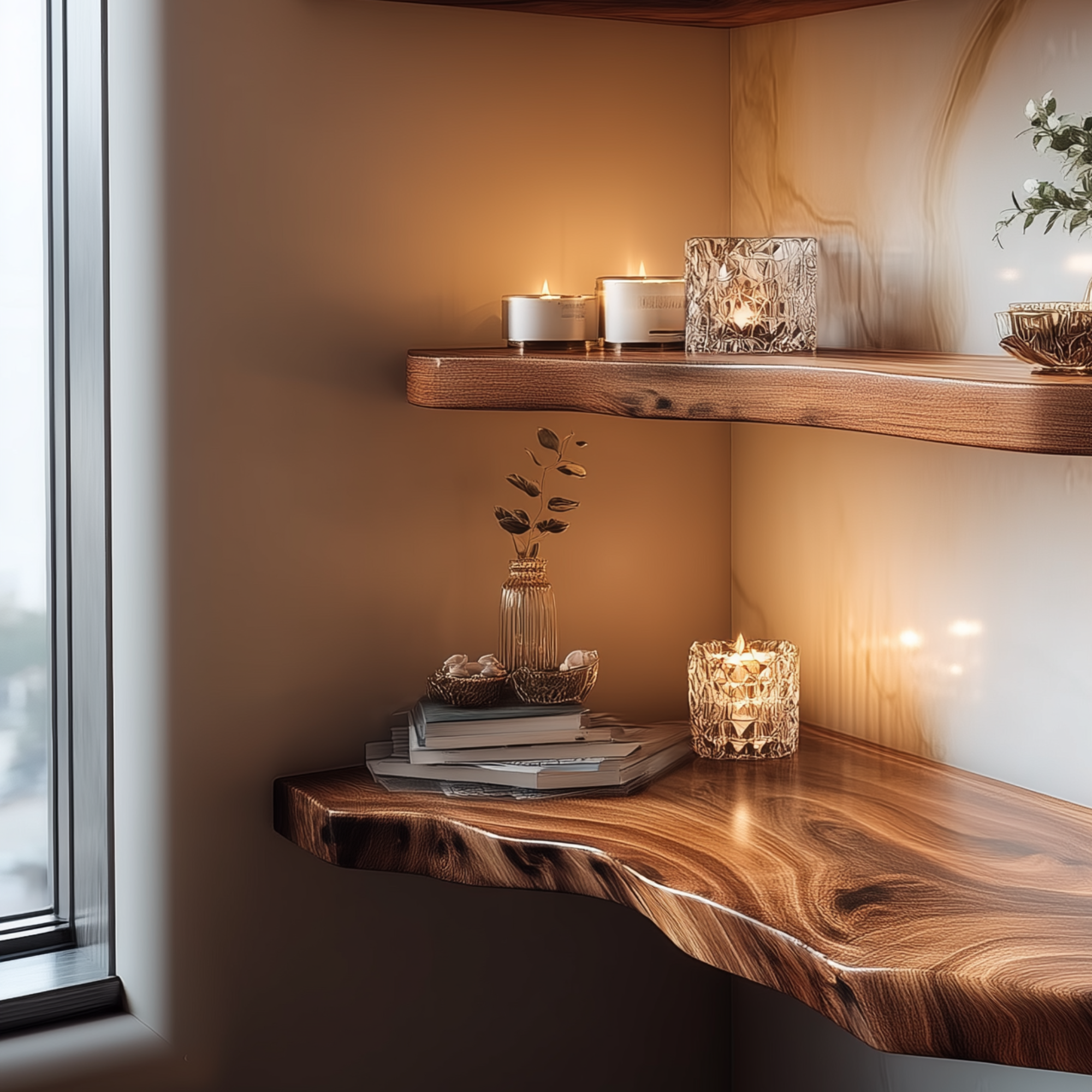 Live Edge Wood Floating Shelf CTIFL25003