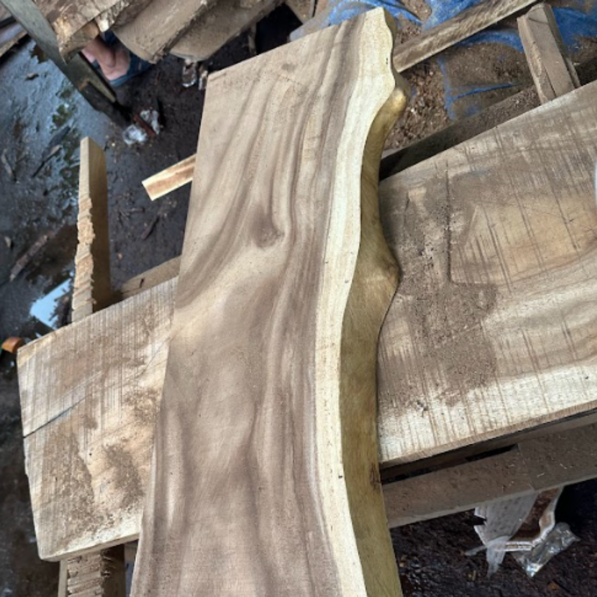 Long Classic Live Edge Floating Shelves TV Stand Living Room CTIFL25010