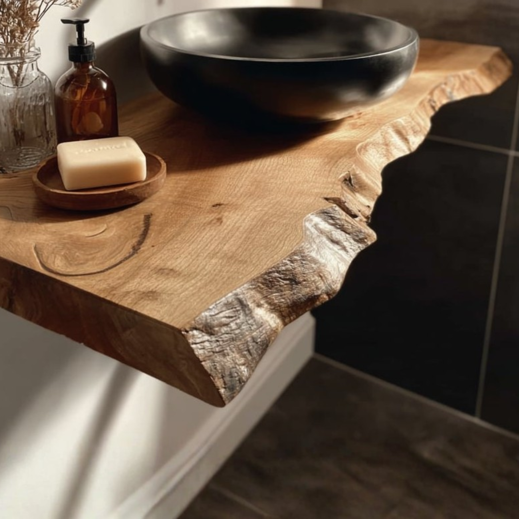 Rustic Floating Wall Vanity Bathroom CTIFLBR25001